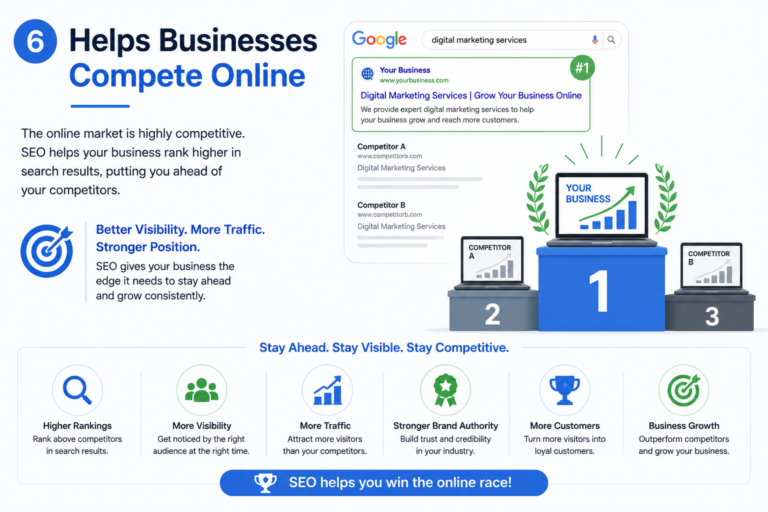 6. Helps Businesses Compete Online